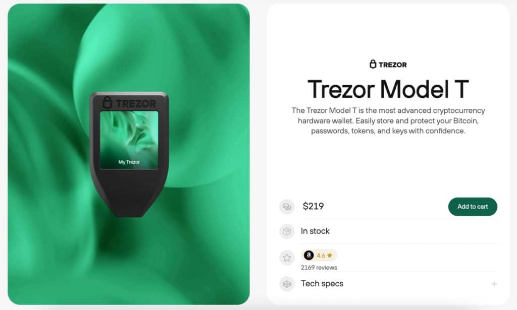 best-cold-bitcoin-wallet-trezor-model-t